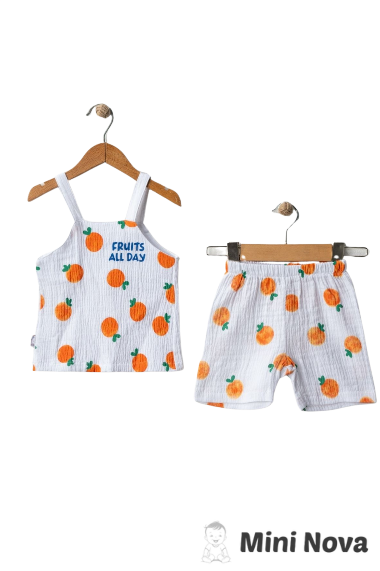 Müslin Askılı Fruits Kız Takım